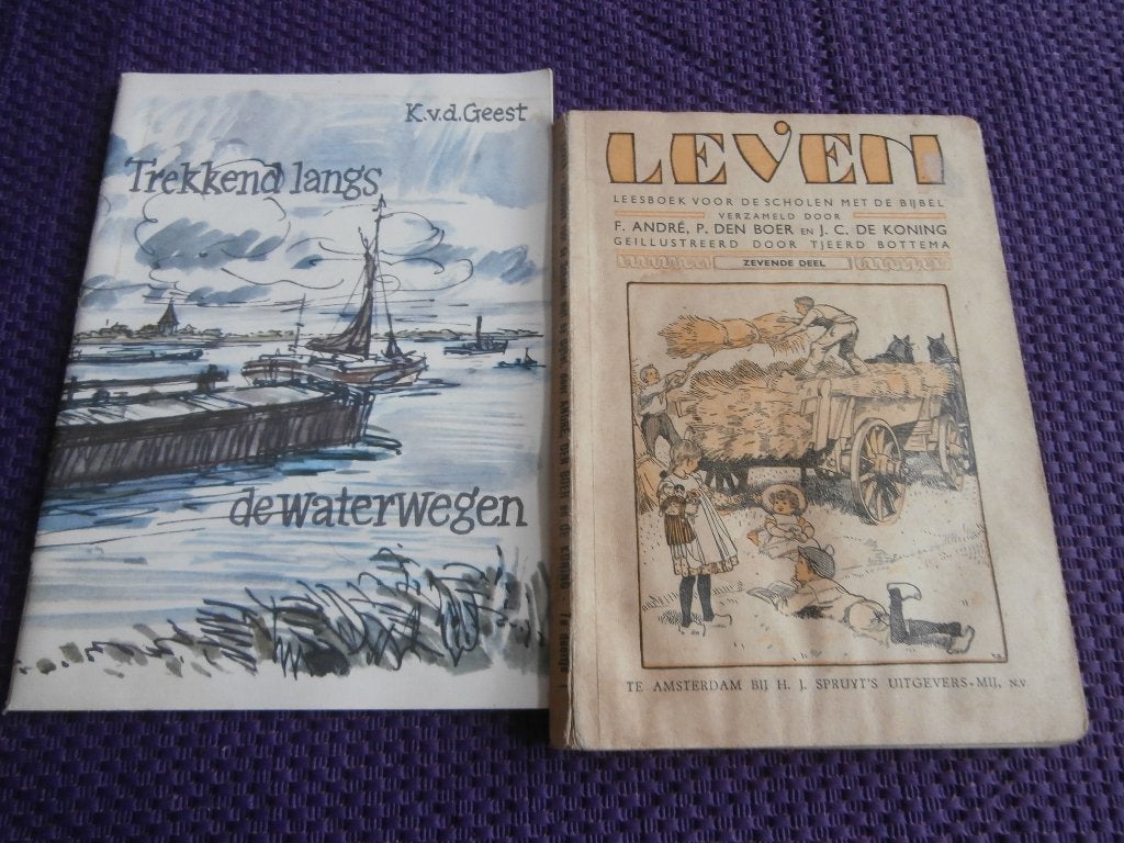 schoolboek Leven F. Andre P. den Boer leesboek voor scholen, Antiek en Kunst, Antiek | Boeken en Bijbels, Ophalen of Verzenden