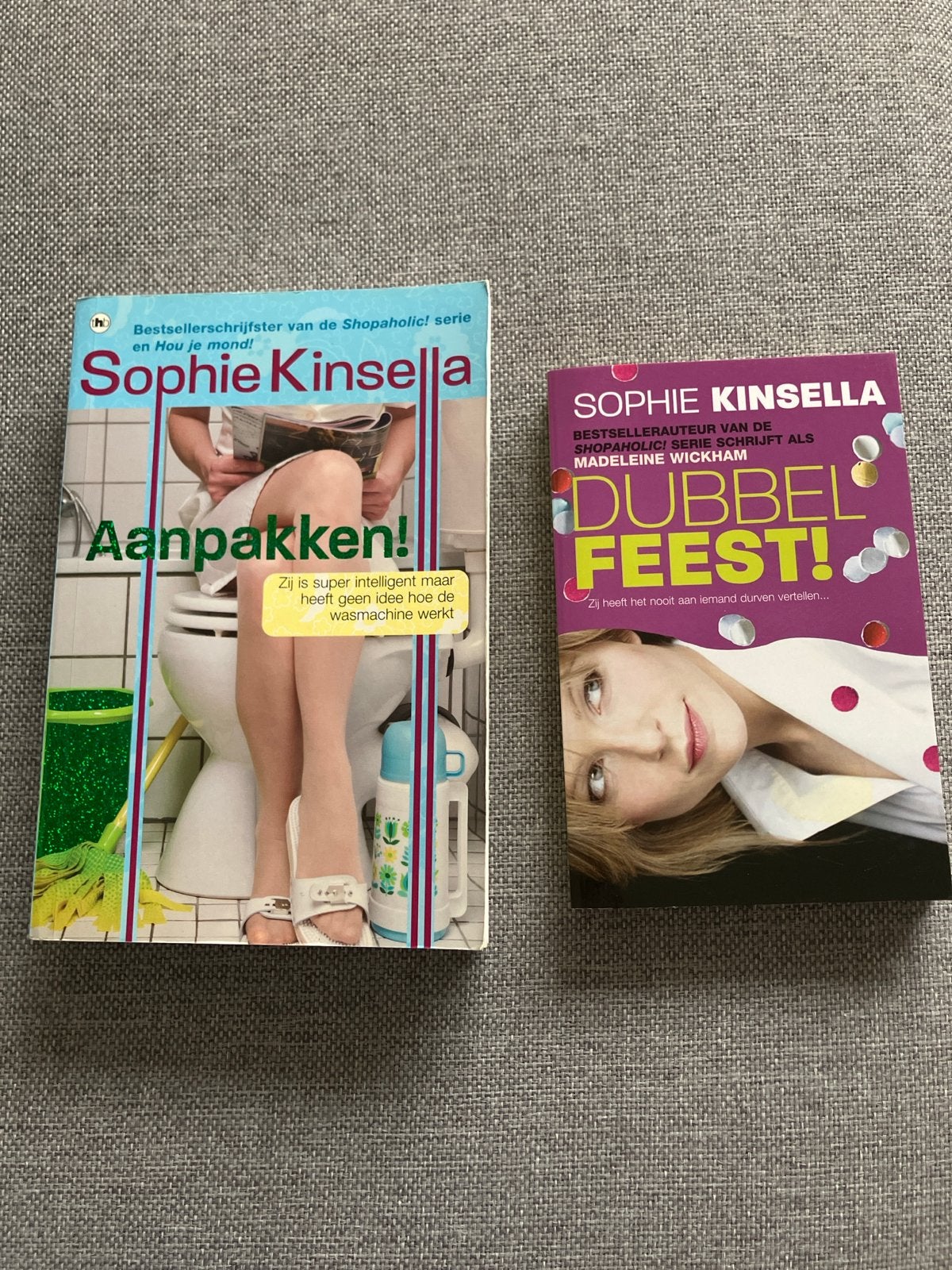 Sophie Kinsella Boeken: Aanpakken! & Dubbel Feest!, Ophalen of Verzenden, Gelezen, Europa overig