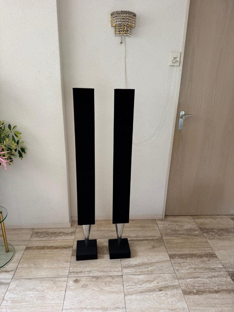 Bang & Olufsen BeoLab 8000 actieve speakers  Zilver/Zwart, Ophalen, Stereo speakers, Zo goed als nieuw, 60 tot 120 watt