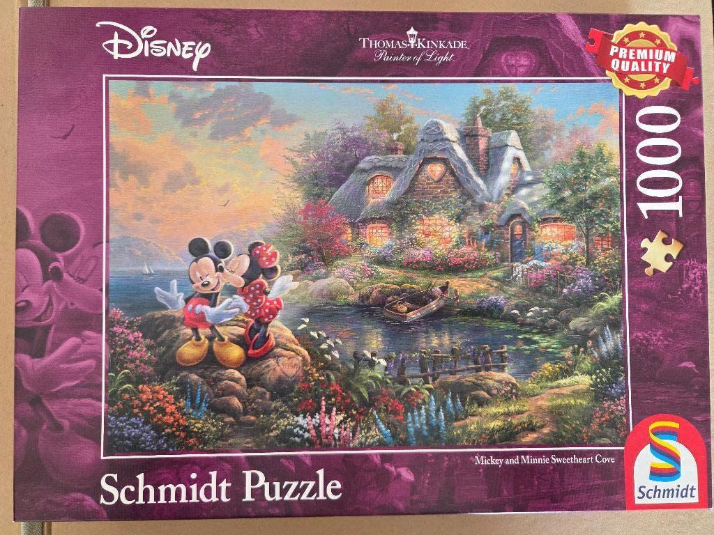 Schmidt puzzel Disney Mickey mouse, Ophalen of Verzenden, 500 t/m 1500 stukjes, Gebruikt