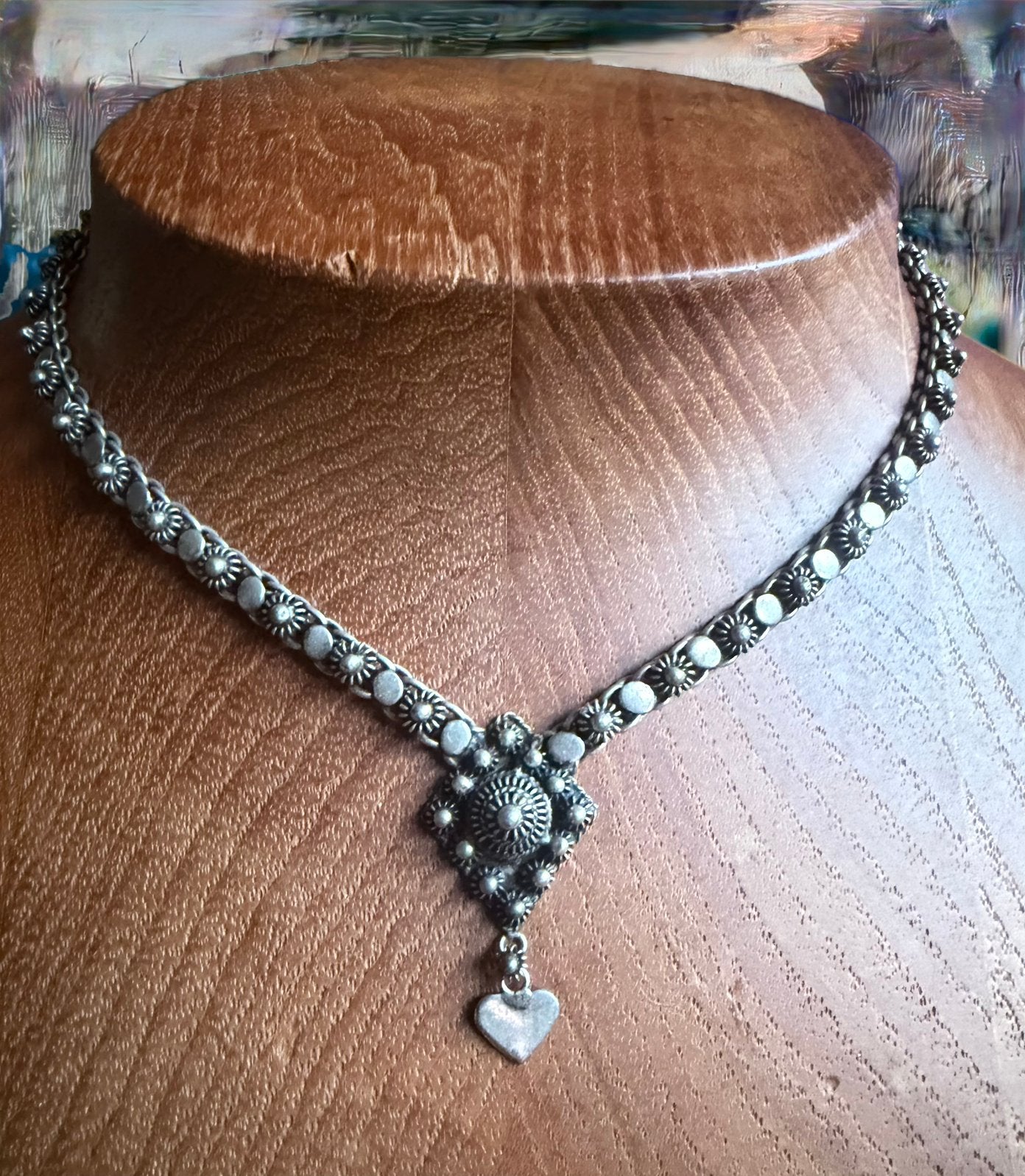 Zeeuwse Knoopketting Collier Zilver, Verzenden, Zo goed als nieuw, Zilver