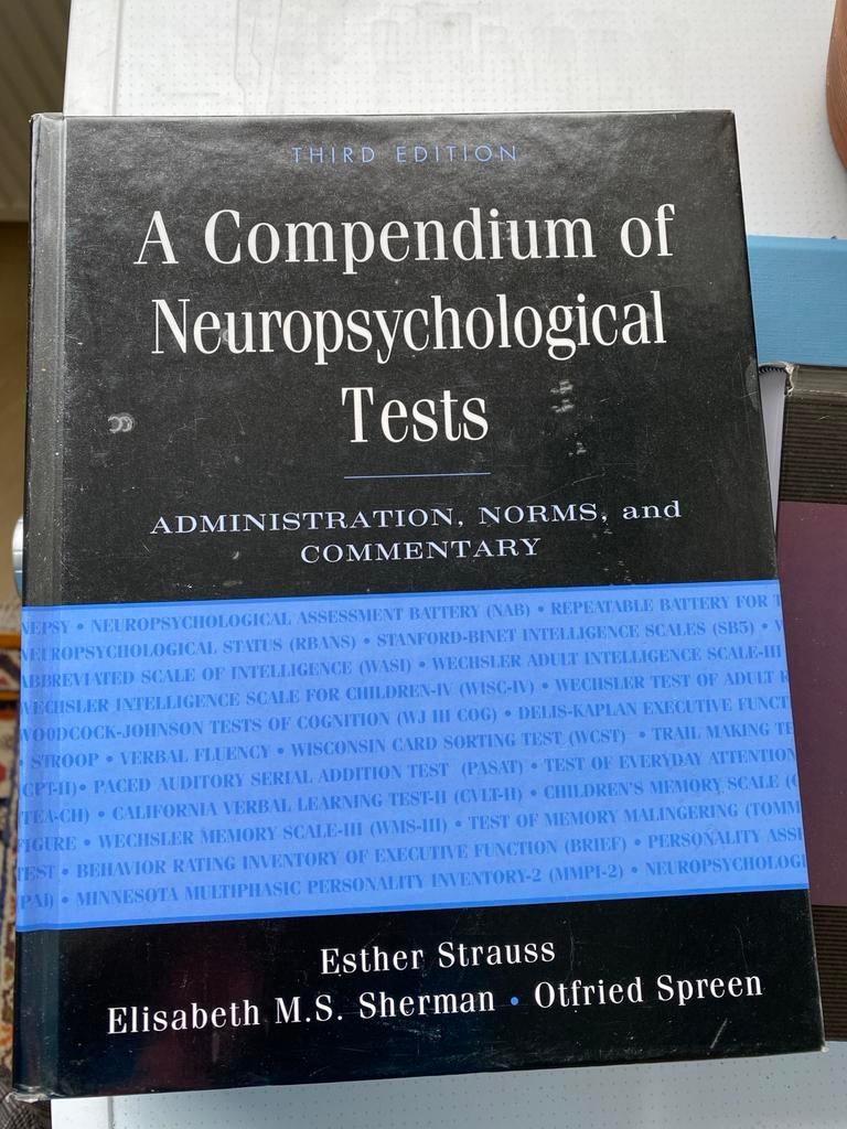 Compendium of Neuropsychological Tests - 3e editie, Ophalen, Gamma, Zo goed als nieuw, WO