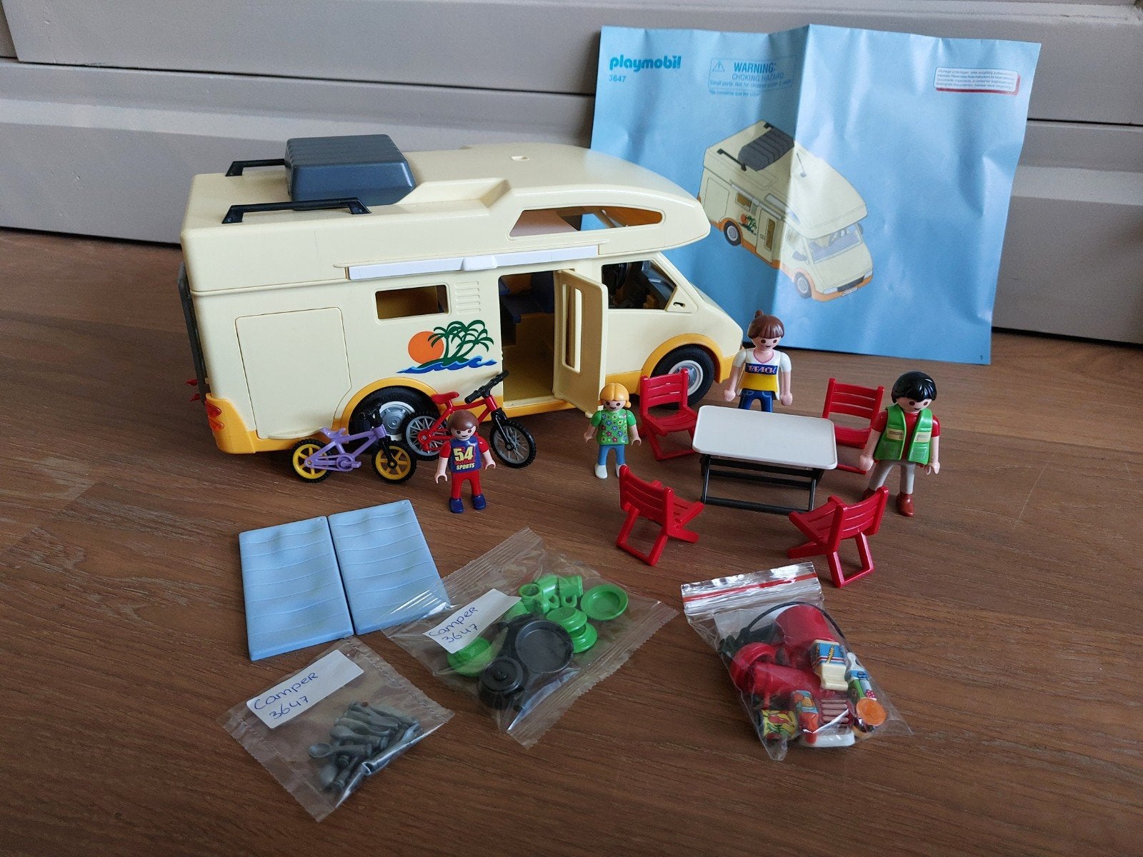 playmobil camper 3647, Ophalen