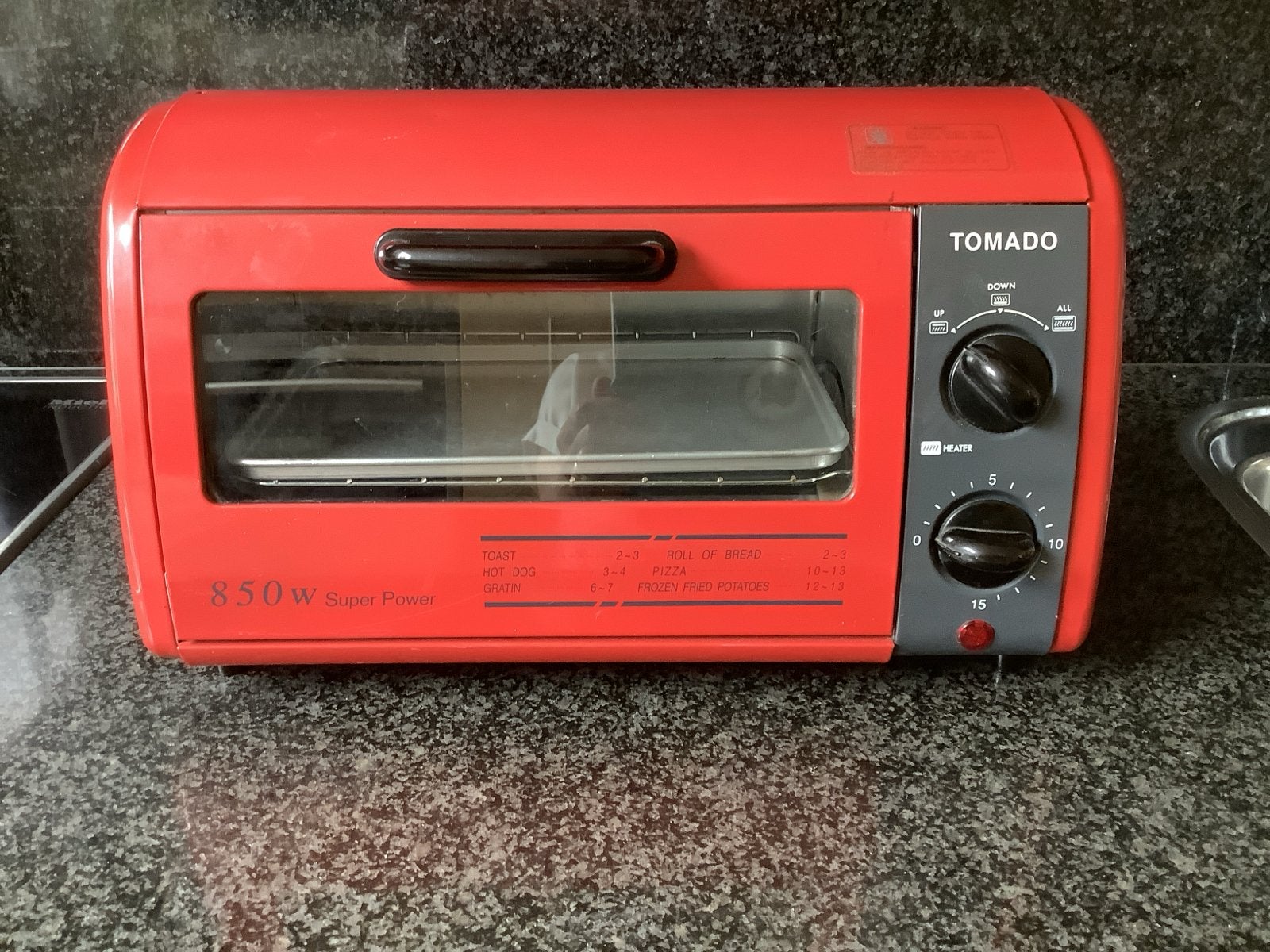 Tomado Mini-oven 850W - Compact en Krachtig, Ophalen, Minder dan 45 cm, Vrijstaand, Mini-oven