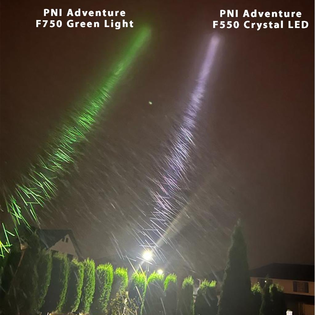 PNI Adventure F750 Green Light LED zaklamp, Ophalen of Verzenden, Nieuw, Batterij