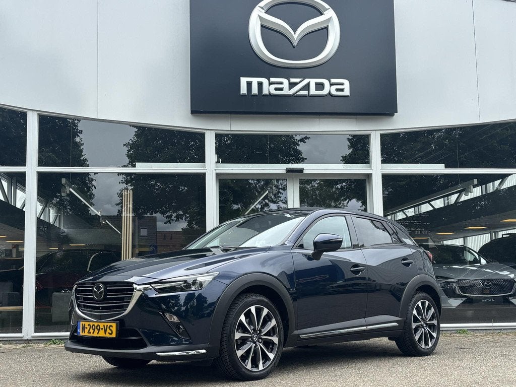 Mazda CX-3 2.0 SkyActiv-G 121 Luxury NL-Auto, 1e Eig Dealer, Auto's, Gebruikt, 4 cilinders, Leder en Stof, Origineel Nederlands