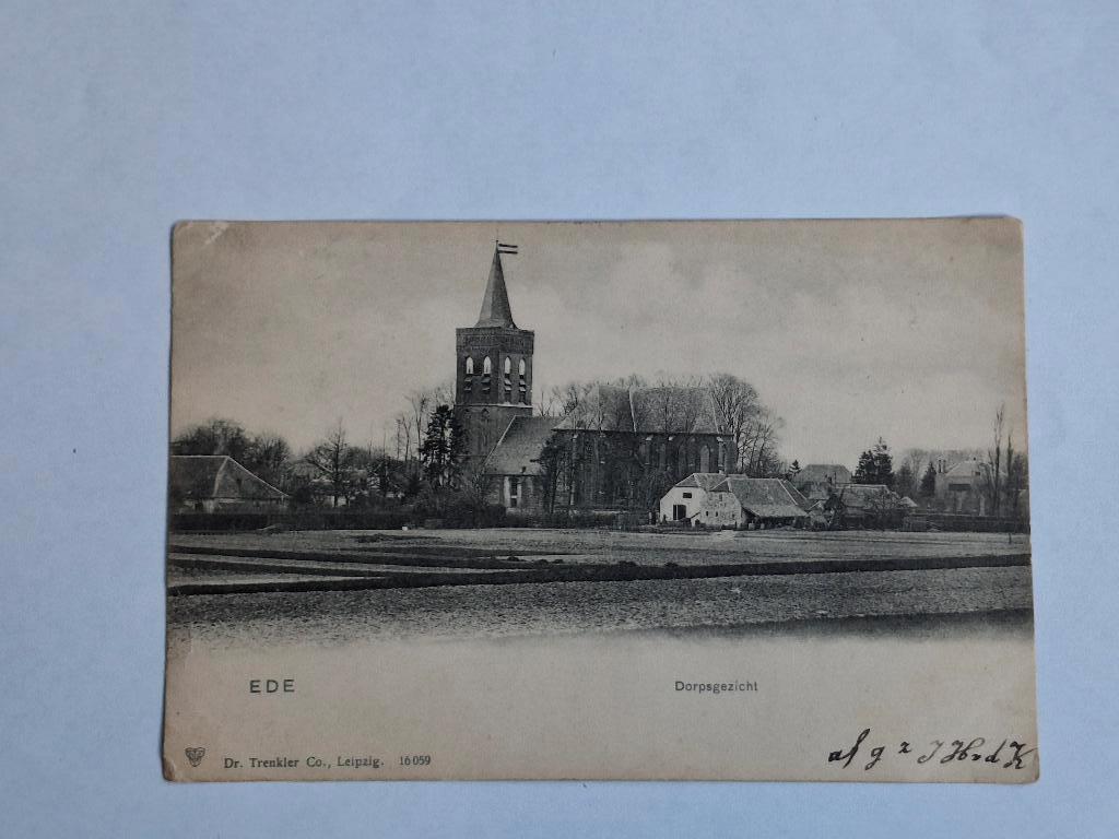 Ansichtkaart Ede dorpsgezicht, Ophalen of Verzenden, Voor 1920, Gelopen, Gelderland