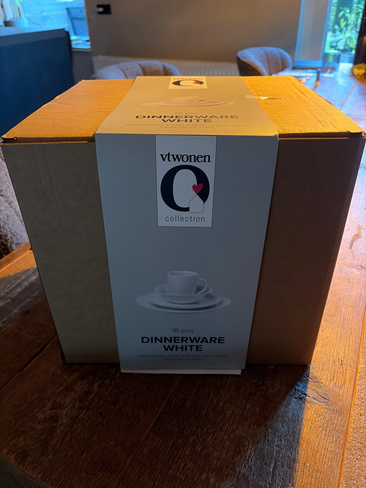 Vt wonen Q collection 16-delig wit servies, Ophalen, Overige merken, Keramiek, Nieuw