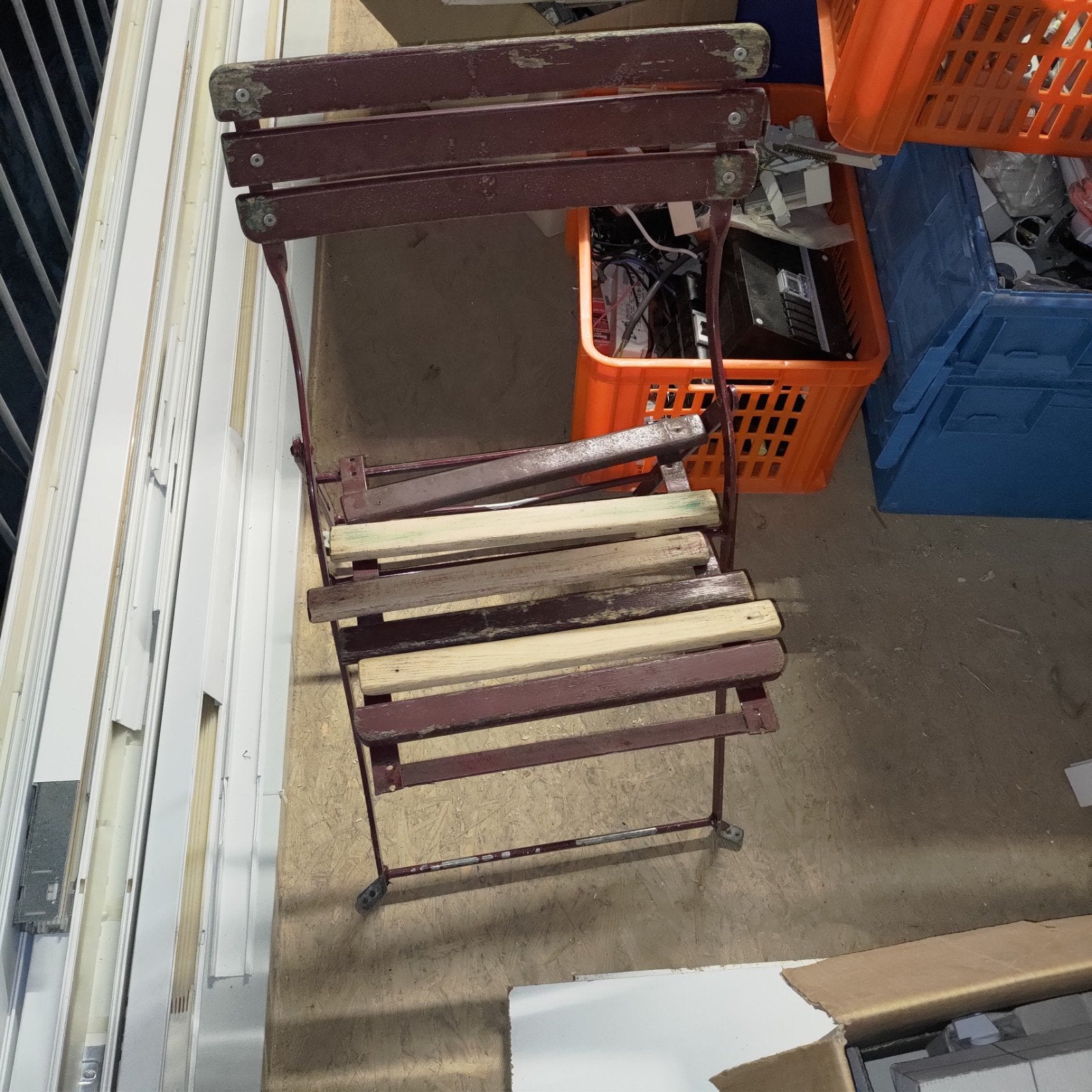 te koop brocante antieke terras stoelen, Ophalen