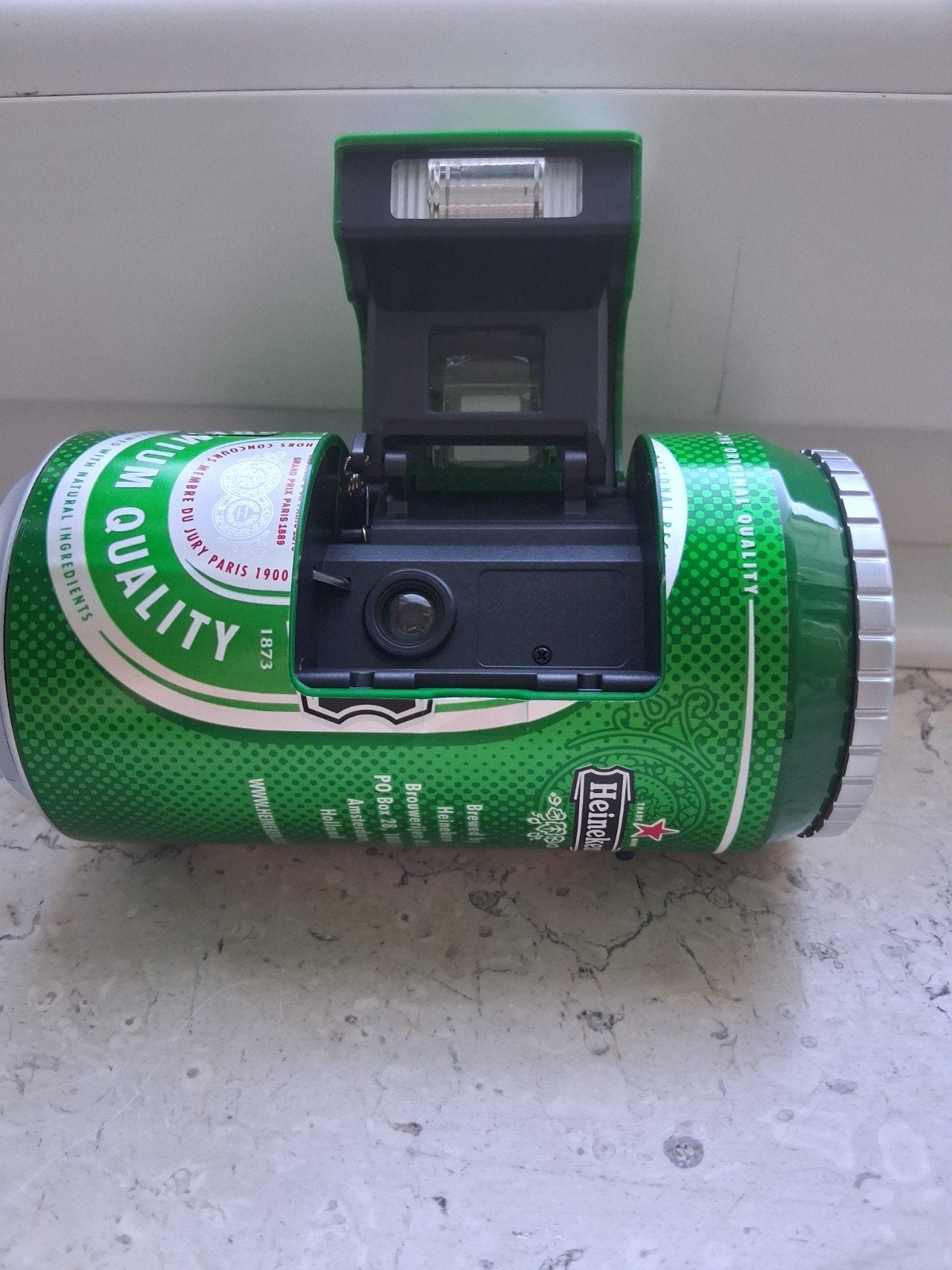 Heineken Blik Camera - Unieke Compact Camera, Audio, Tv en Foto, Fotocamera's Analoog, Ophalen of Verzenden, Zo goed als nieuw
