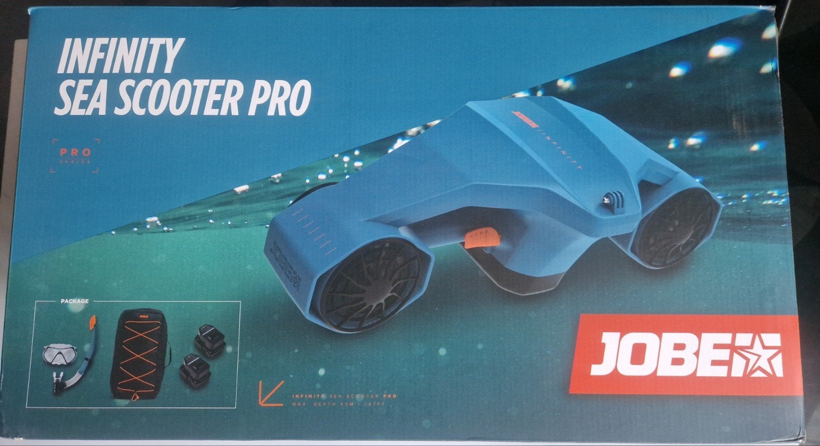 Jobe infinity sea scooter pro . Splinternieuw, Watersport en Boten, Ophalen of Verzenden, Nieuw, Snorkelmasker