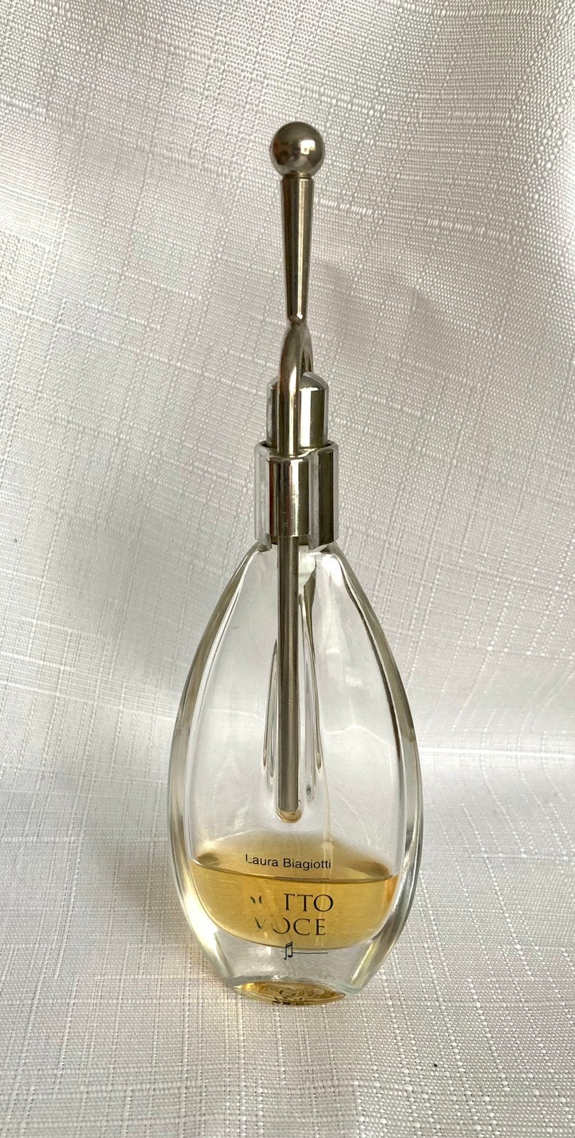 Vintage Laura Biagiotti Sotto Voce, 25ml EDT 1997, Ophalen of Verzenden, Gebruikt, Parfumfles, Gevuld