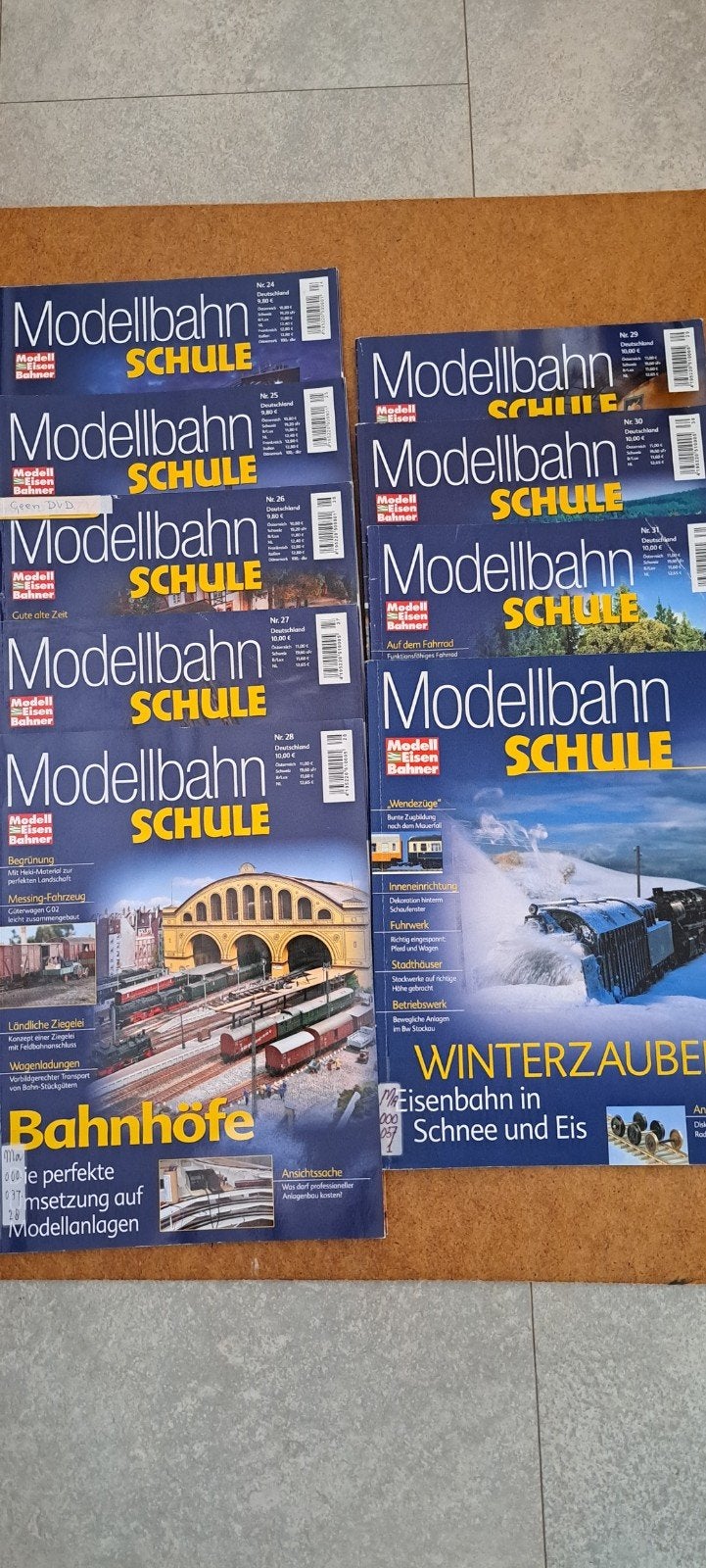 9-delige serie spoorwegtijdschriften: thematische modelbouw, Ophalen of Verzenden, Zo goed als nieuw, Trein, Schaalmodel