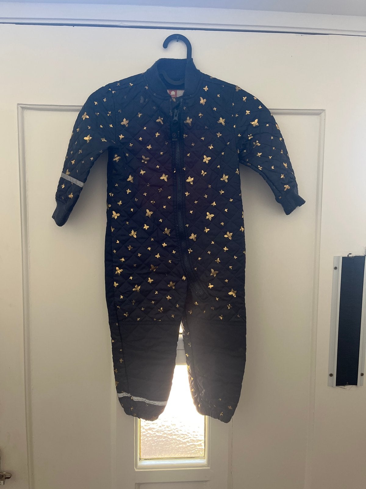 Celavi Jumpsuit Maat 92 - Donkerblauw met Gouden Vlinders, Kinderen en Baby's, Kinderkleding | Maat 92, Ophalen of Verzenden, Zo goed als nieuw