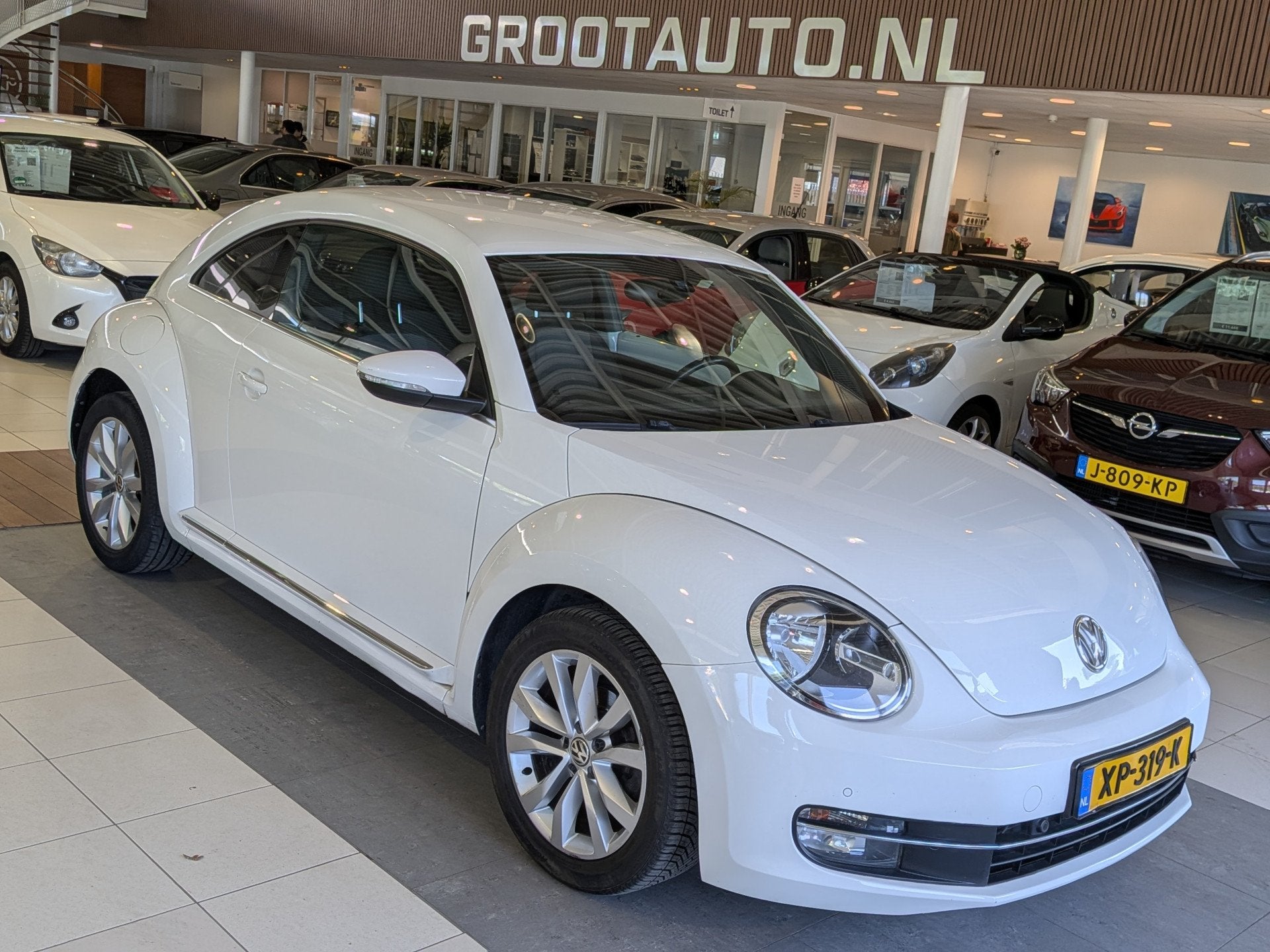 Volkswagen Beetle 1.2 TSI Trend Airco, Cruise Control, Stuur, Auto's, Voorwielaandrijving, Euro 5, Stof, Gebruikt