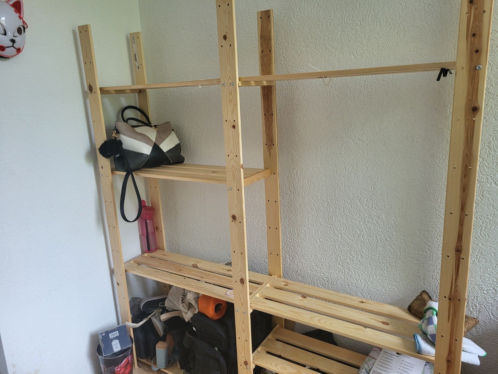 IKEA HEJNE Stellingkast - 2 secties, grenen, Ophalen, Zo goed als nieuw