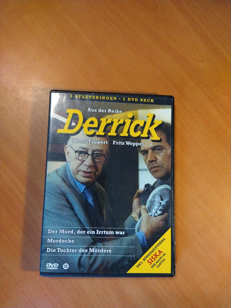 2-DVD Derrick - 3 afleveringen + Siska als bonusaflevering., Alle leeftijden, Ophalen of Verzenden, Zo goed als nieuw, Thriller