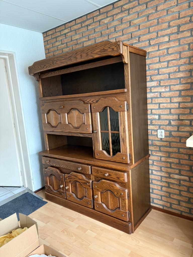 Eiken kast, Ophalen of Verzenden, Zo goed als nieuw