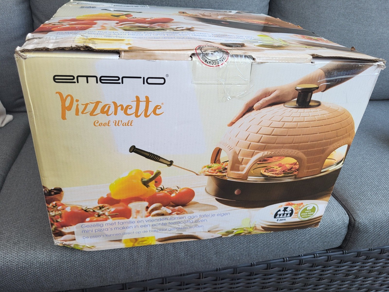 Emerio Pizzarette Cool Wall - 6 persoons, Ophalen of Verzenden, Nieuw, Overige merken, Pizzaoven