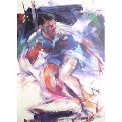 " Tennis  " zeefdruk van Tjarko ten Have € 40, L00, Nieuw, Ophalen of Verzenden, Wilson