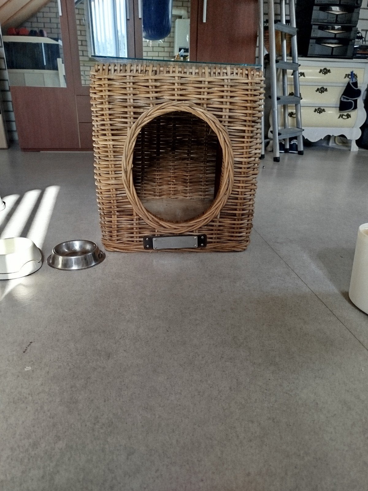 tafel honden mandje, Dieren en Toebehoren, Ophalen, Gebruikt, Riet