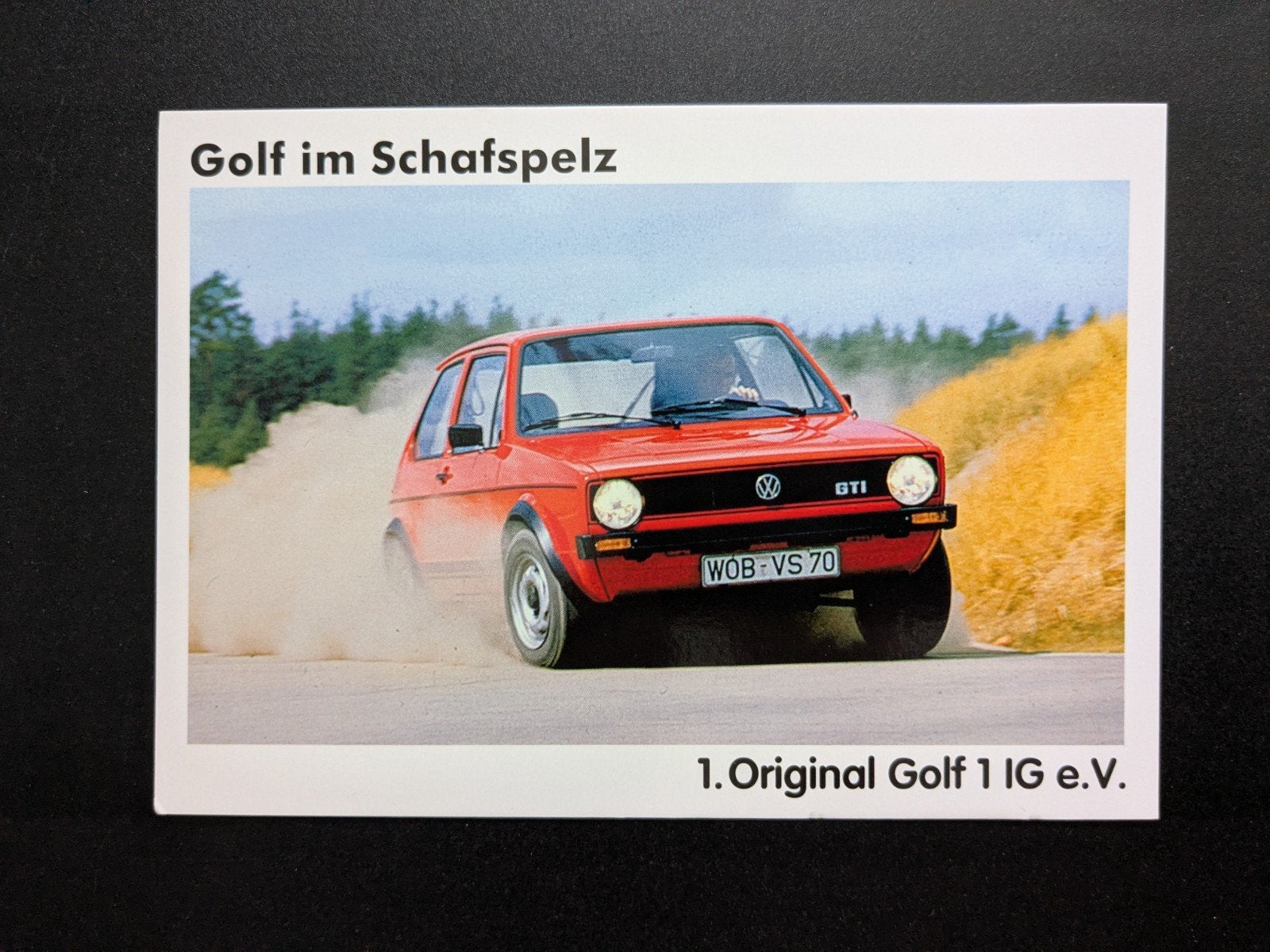 Ansichtkaart VOLKSWAGEN Golf 1 GTI, Ophalen of Verzenden, Nieuw, Volkswagen