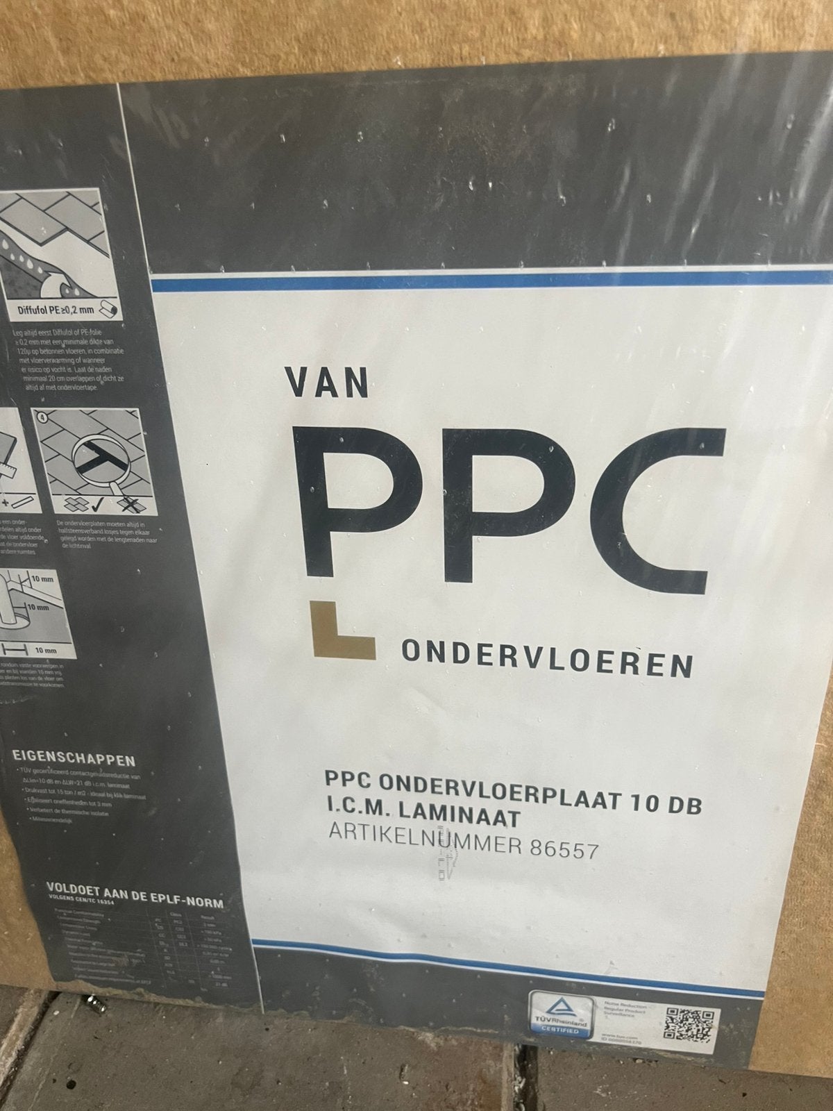 PPC 10mm ondervloer platen. 2 pakken., Ophalen, Overige materialen, 30 cm of meer, 50 tot 150 cm