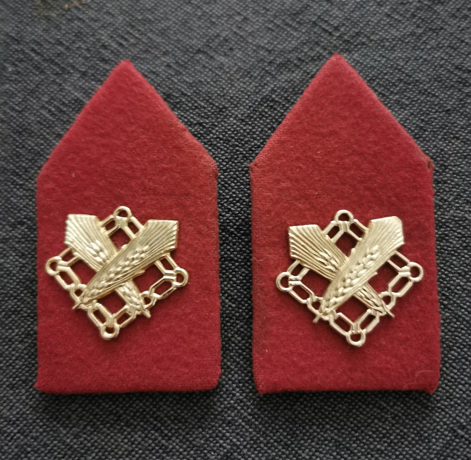 setje kraagspiegels, Verzamelen, Verzenden, Landmacht, Nederland, Embleem of Badge