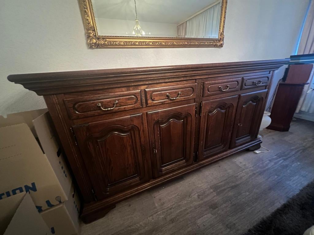 Mooi dressoir 210x54x107 cm - Ophalen in Landgraaf, Ophalen, Gebruikt, Klassiek, 200 cm of meer