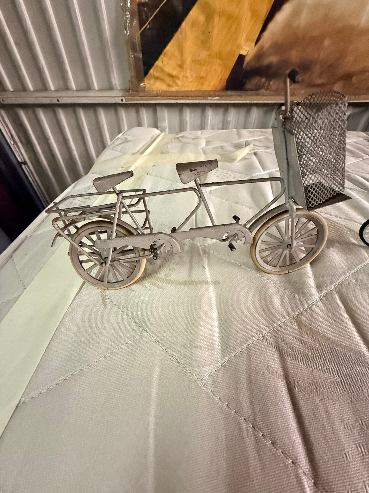 Decoratieve Tandem Fiets Miniatuur - Vintage Stijl, Ophalen, Minder dan 10 versnellingen, Gebruikt, Minder dan 49 cm