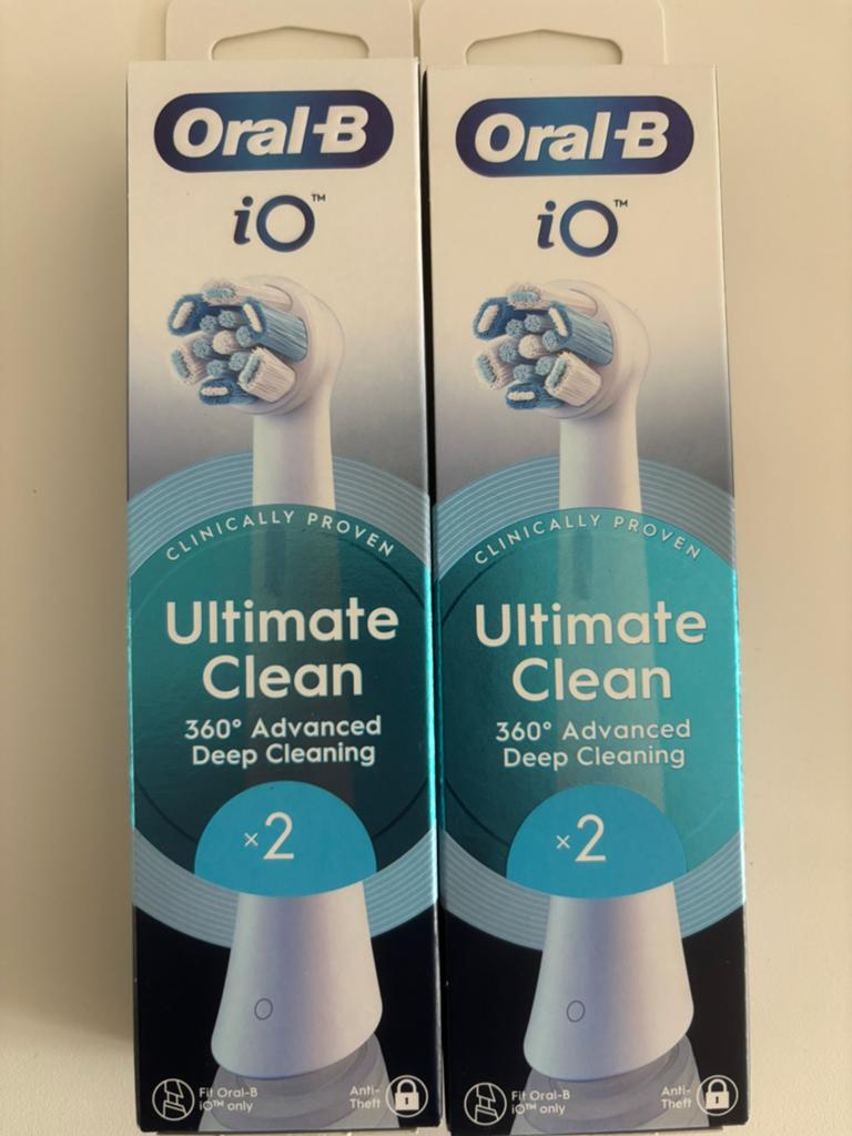Oral-B Io Ultimate Clean Wit 2 Stuks, Ophalen of Verzenden, Nieuw, Opzetborstel