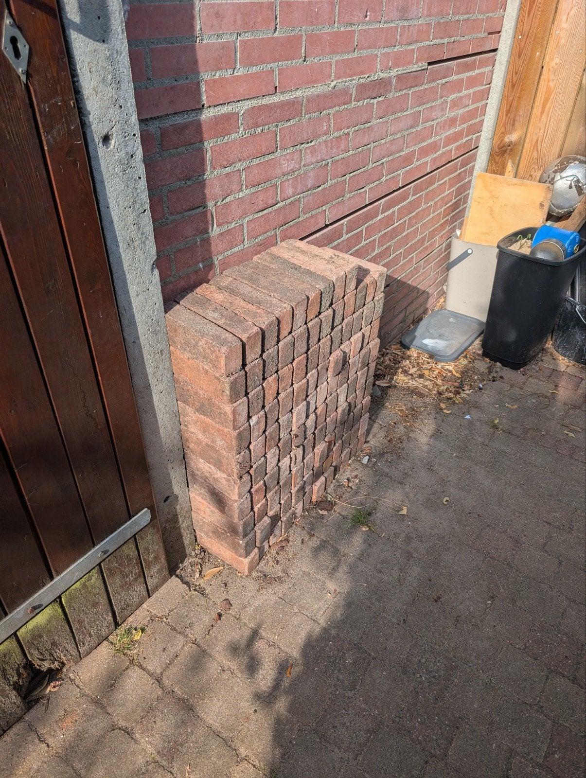 Rode klinkers voor tuin of oprit, Ophalen, Overige materialen, Gebruikt, Klinkers