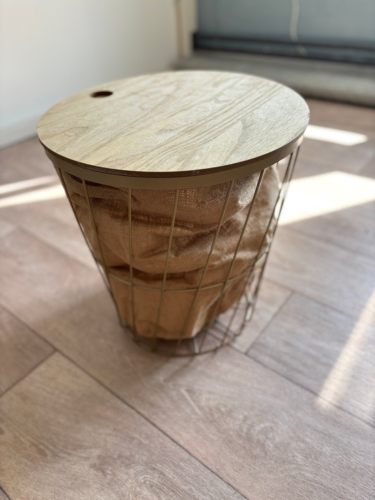 Maand voor kussen - Decoratieve opbergmand, Gebruikt, Ophalen of Verzenden, Landelijk, Metaal