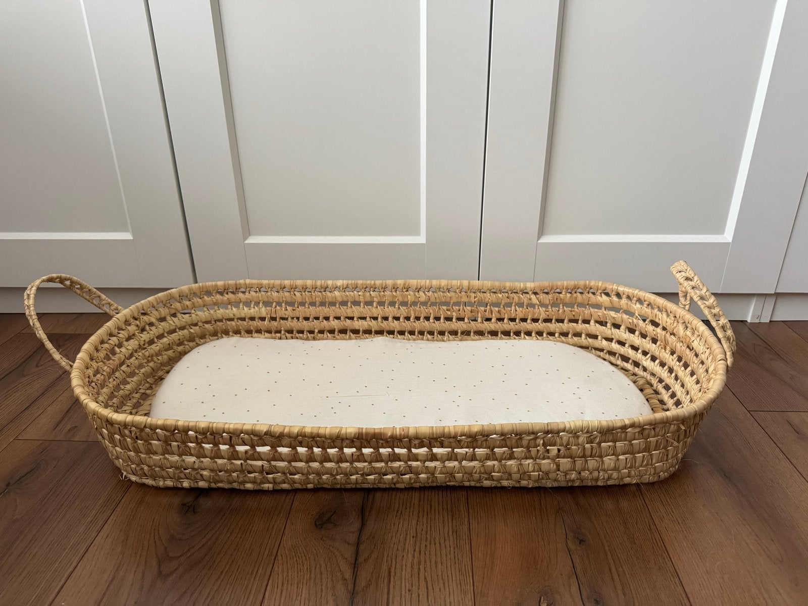 Rieten Mozesmandje met matrasje voor commode, Ophalen, Zo goed als nieuw, Wieg
