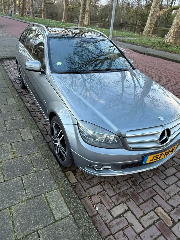 Mercedes-Benz C-Klasse 2.2 CDI C220 Estate 2009 Grijs, Auto's, Euro 5, Achterwielaandrijving, 1800 kg, Zwart