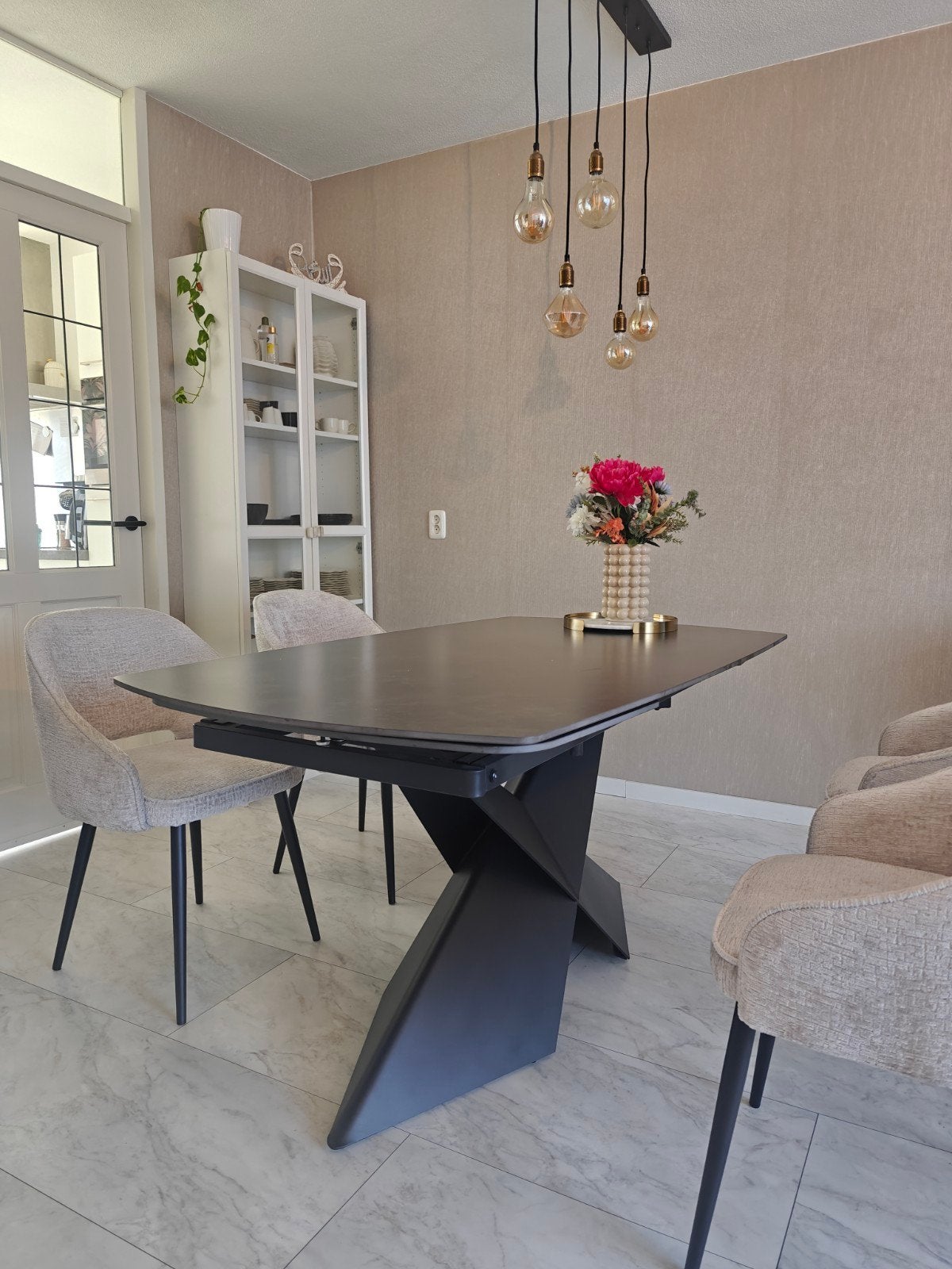 Uitschuifbare eettafel 160/240 cm | Keramisch