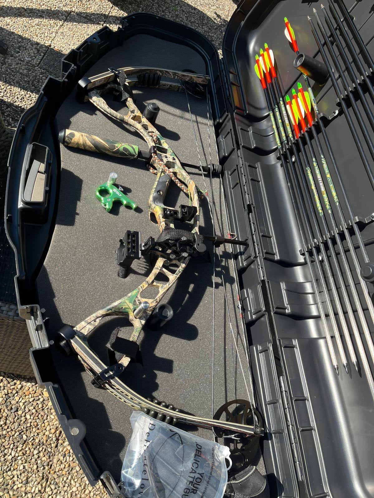 Complete High-End Hoyt Carbon Compoundboog Set, Sport en Fitness, Handboogschieten, Ophalen, Zo goed als nieuw