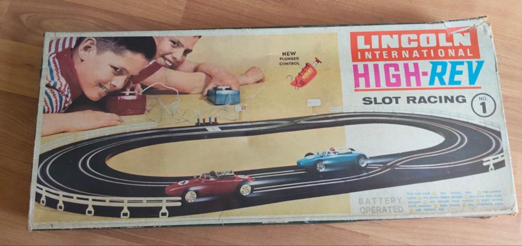 Vintage Racebaan Lincoln International High-Rev Slot Racing, Antiek en Kunst, Ophalen of Verzenden