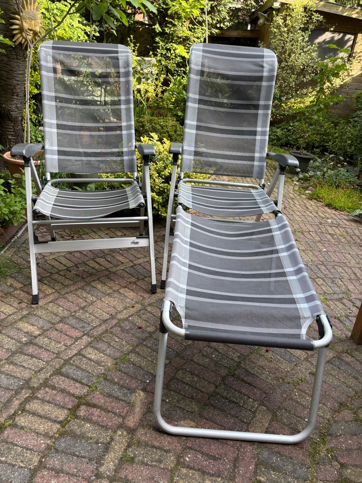 4x Vrijbuiter campingstoelen / standstoelen, Ophalen, Gebruikt, Campingstoel