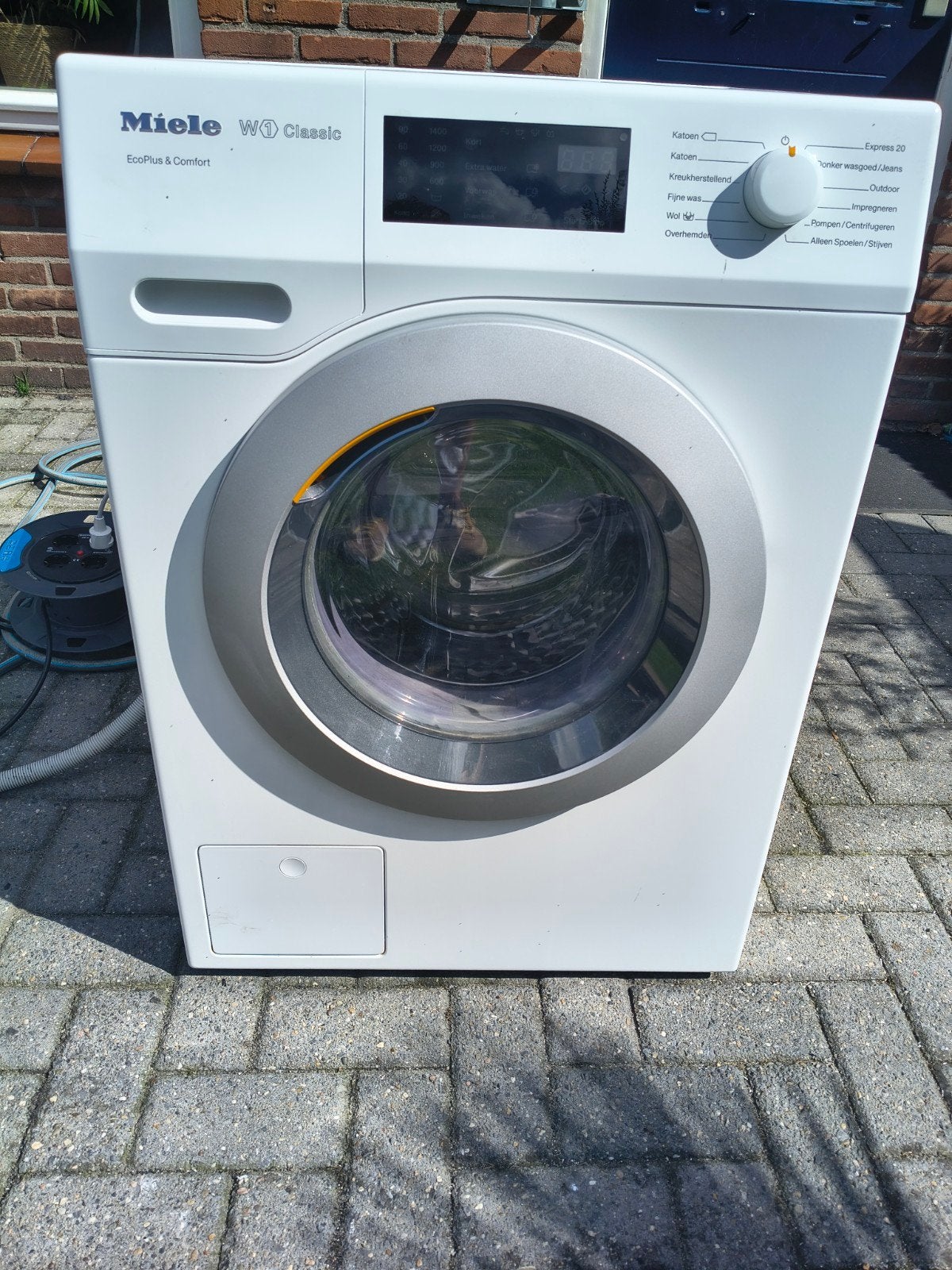 Miele WDD030WPS W1 Classic Wasmachine, 1200 tot 1600 toeren, Gebruikt, 8 tot 10 kg, Ophalen of Verzenden