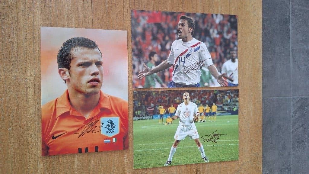 Foto 20x30 cm met handtekening; John Heitinga # Ajax, Verzamelen, Ophalen of Verzenden, Nieuw, Ajax, Overige typen