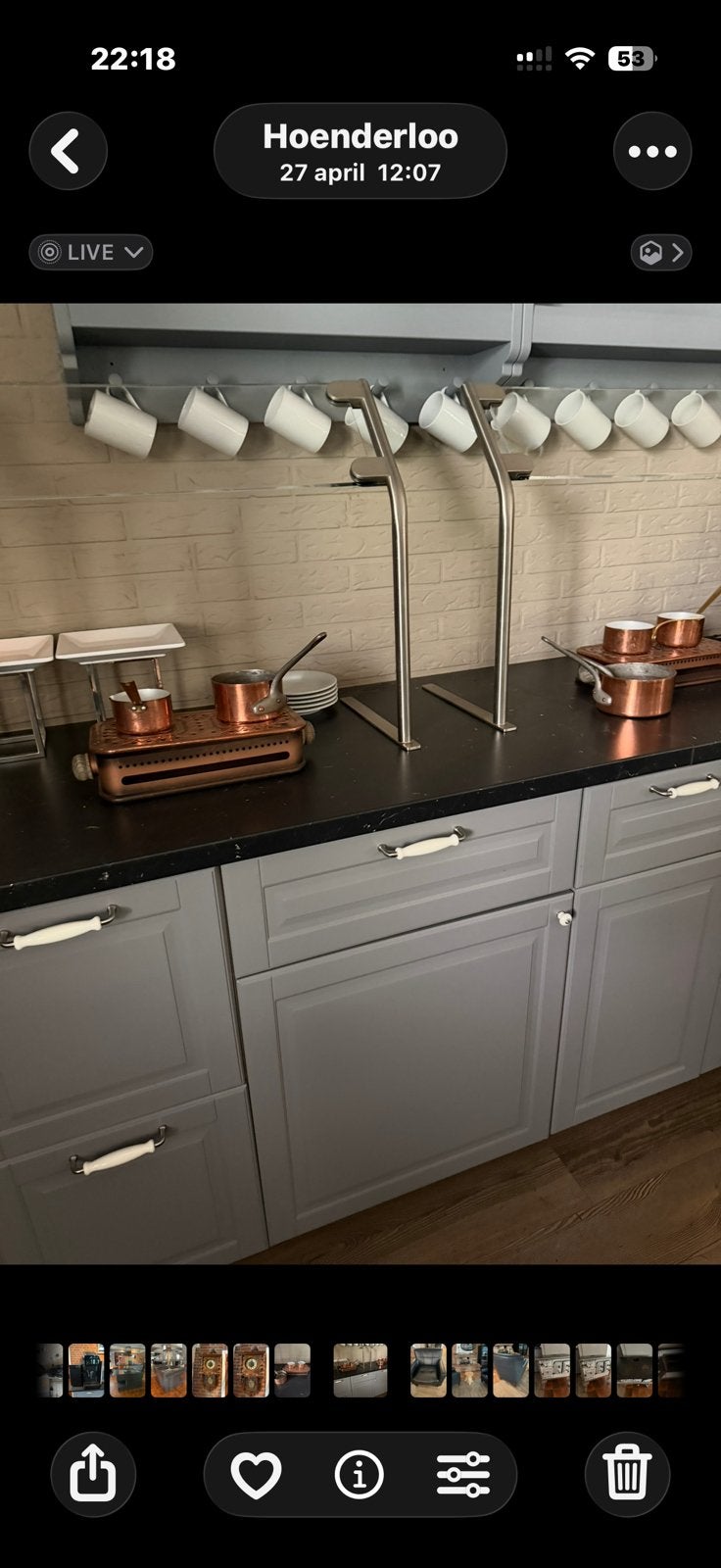 Wandkasten ideaal voor buffet, Ophalen, Zo goed als nieuw