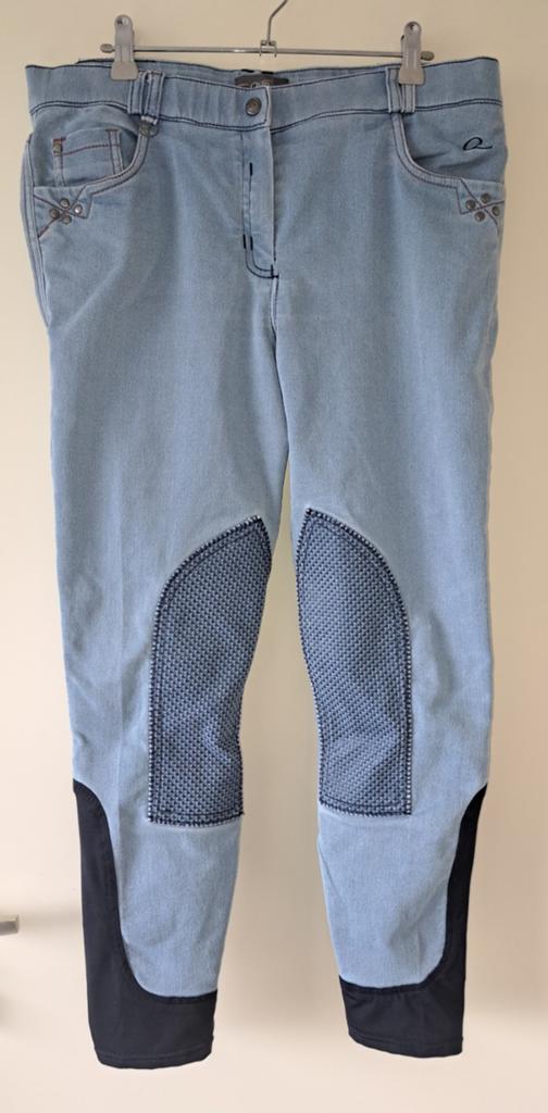 QHP Dames rijbroek spijkerbroek / denim (maat 44), Dieren en Toebehoren, Paardrijkleding, Gebruikt, Dames, Recreatie, Onderkleding