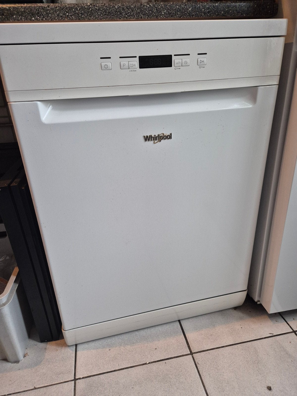 Whirlpool vaatwasser - Vrijstaand, wit, Ophalen, Gebruikt, 60 cm of meer, 85 tot 90 cm