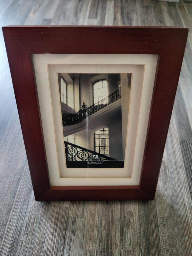 Fotolijst Mahonie hout, Ophalen of Verzenden, Zo goed als nieuw, Hout
