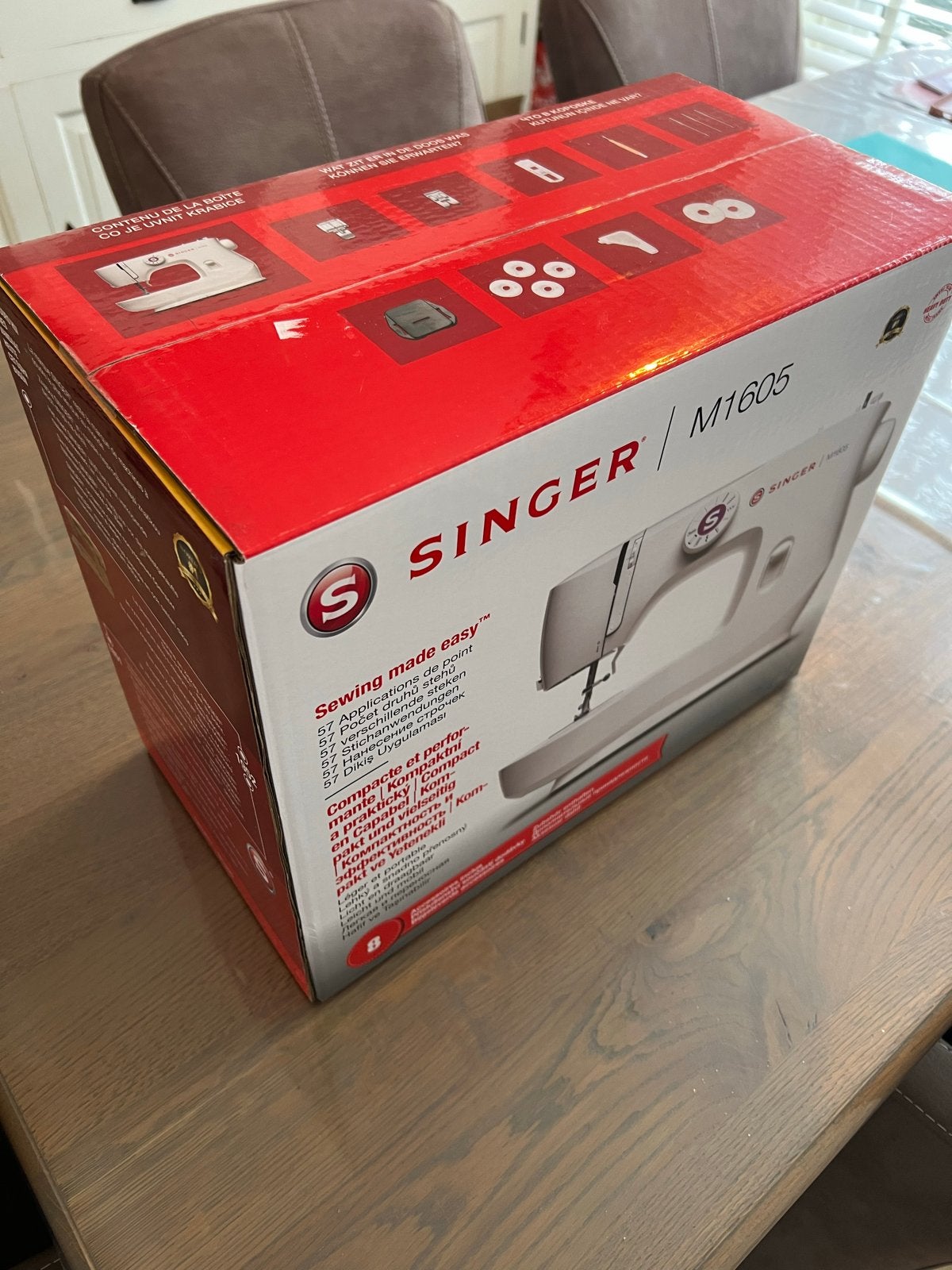 Singer M1605 Naaimachine - Splinternieuw in doos, Ophalen, Nieuw, Naaimachine, Singer