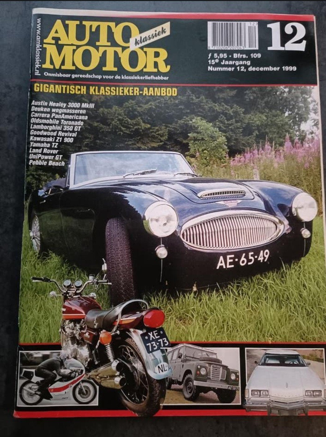 Auto /motor klassiek tijdschrift december1999, Ophalen of Verzenden, Gelezen, Algemeen