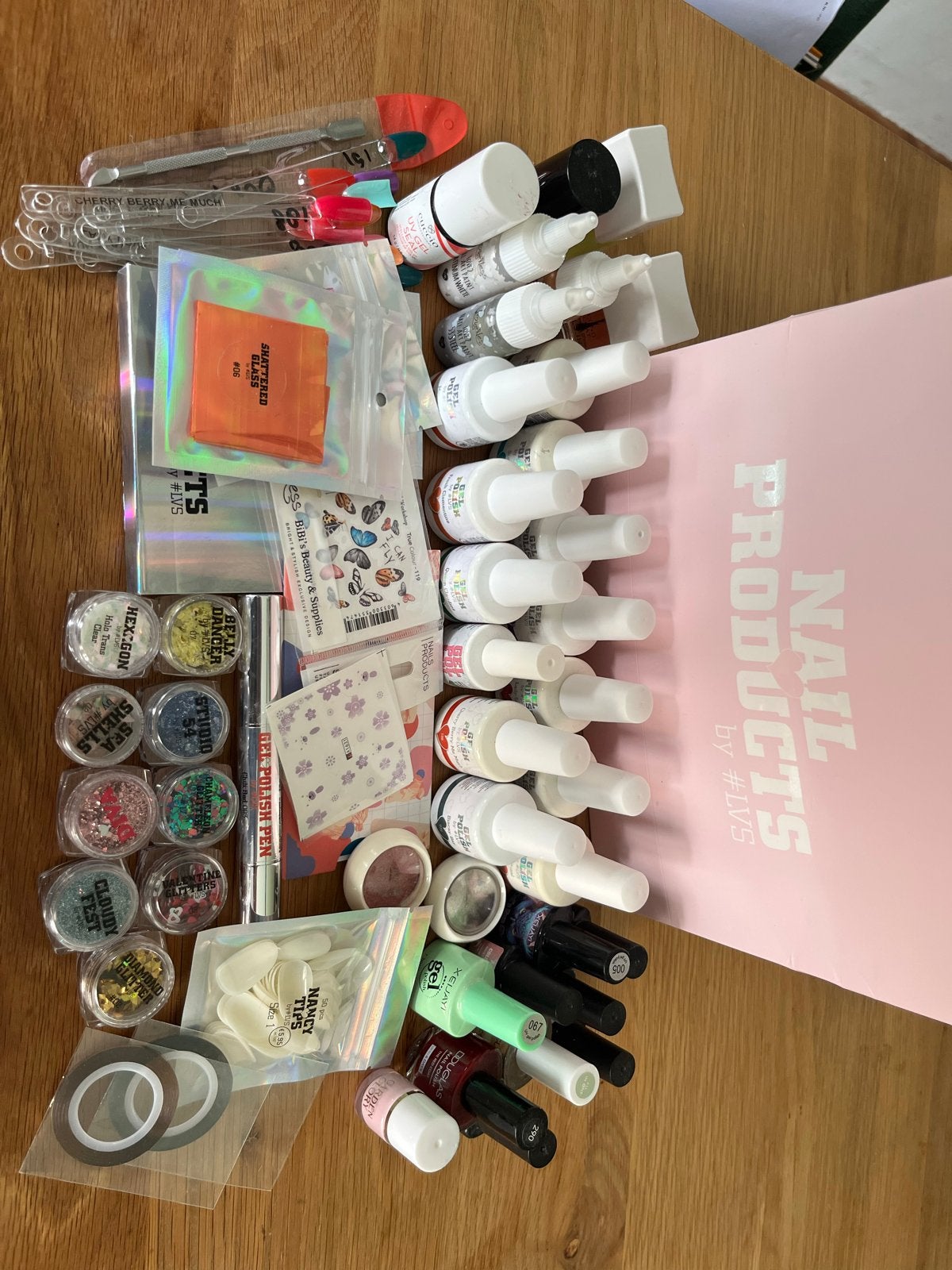Grote set Loveness nagellak en benodigdheden, Ophalen of Verzenden, Gebruikt, Overige typen