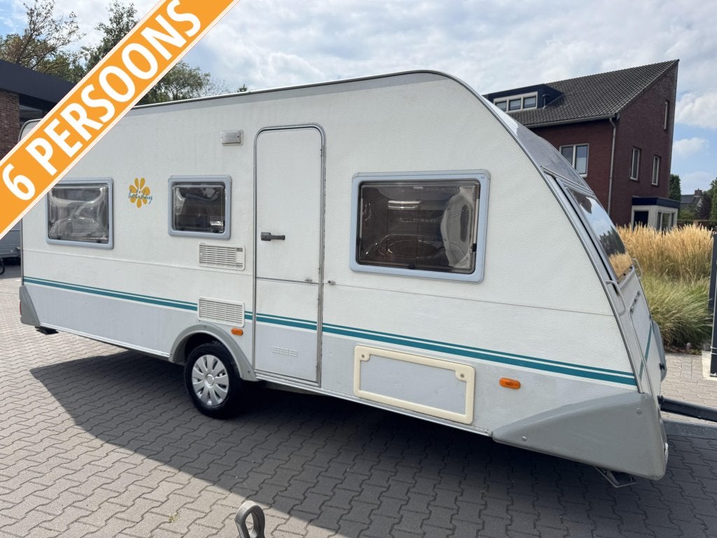 Eifelland Holiday 500 TKM / 6 persoons / voortent, Caravans en Kamperen, Overige typen, Schokbreker, Bedrijf, Treinzit