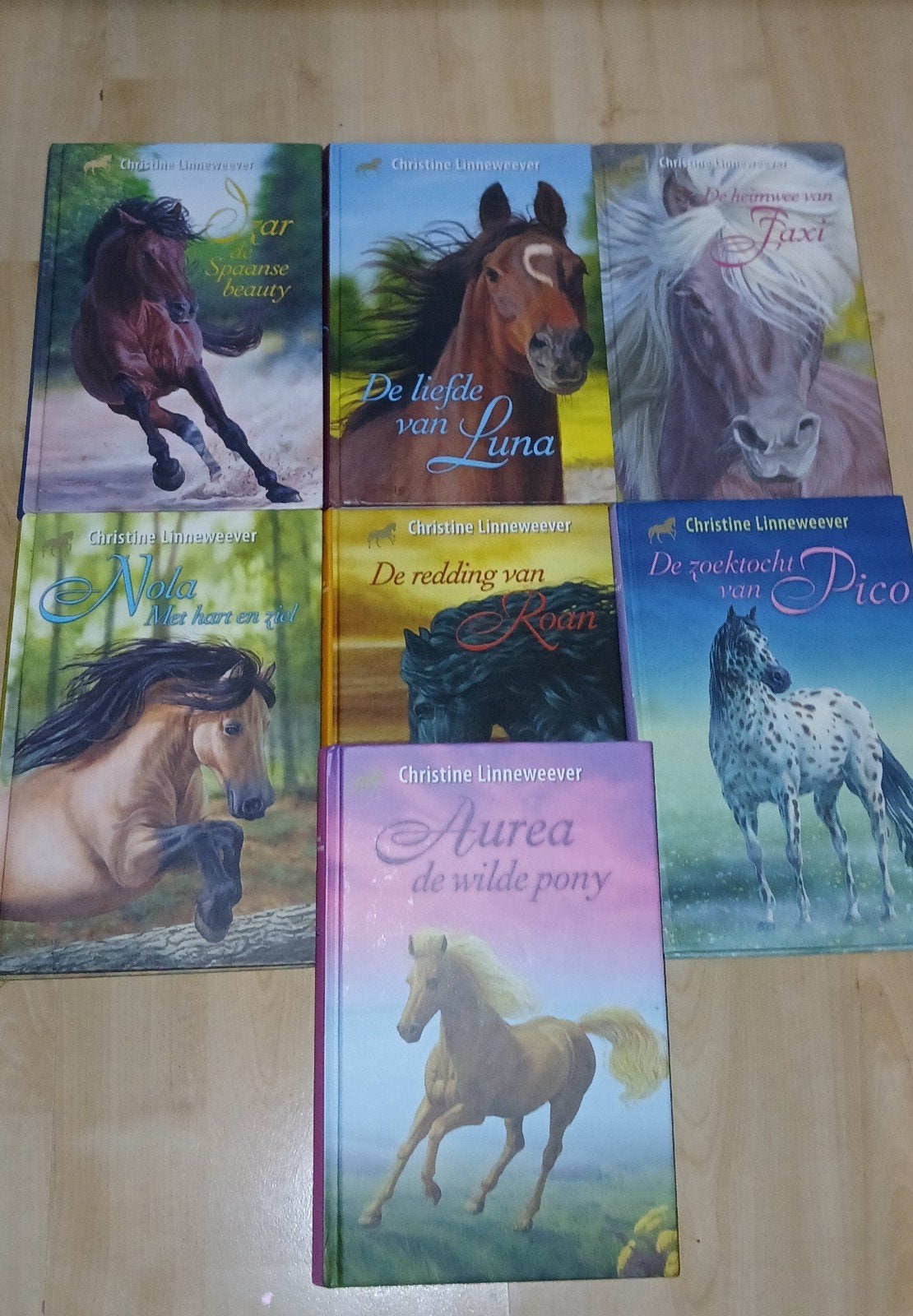 7 boeken van de Gouden Paarden serie | Christine linneweever, Ophalen, Zo goed als nieuw, Christine linneweever